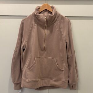 Lululemon Scuba Tumbled Fleece Funnel Neck Half Zip